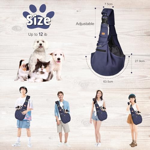 CUBY Adjustable Dog Cat Sling Carrier - Image 6