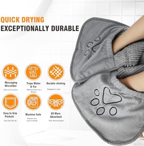 Puomue Microfiber Dog Towels for Drying Dogs, Super Absorbent, Soft and Quick - Image 6