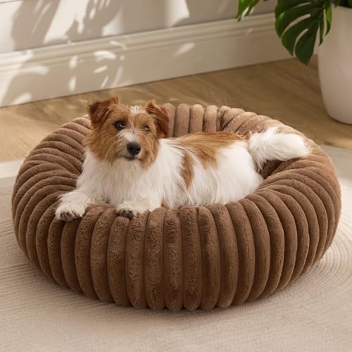 Bedsure ComfyFleece® Donut Small Dog Bed by BEDSURE