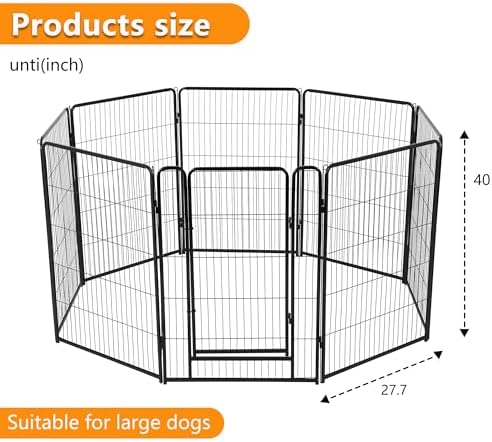 BestPet | Dog Playpen | 40", 8 Panels | Heavy Duty Metal Pet Exercise Pen - Image 7