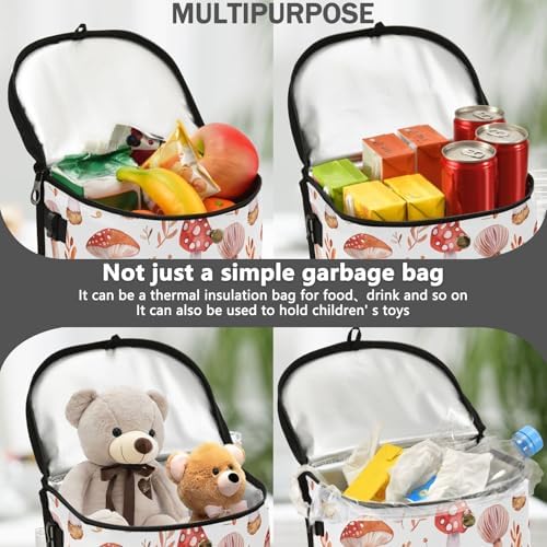 Car Trash Can Mushroom Leaves Car Garbage Bag - Image 2