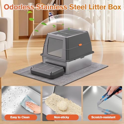 XXXL Stainless Steel Litter Box - Image 6