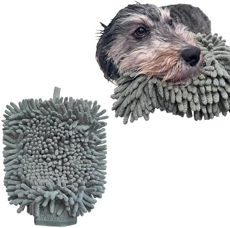 SPOT Clean Paws Chenille Microfiber Dog Towel Mitt by SPOT
