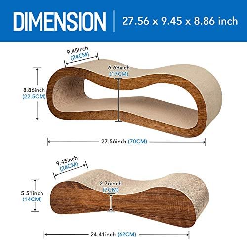 Simple Deluxe Cat Scratcher, 2 in 1 Cat Scratching Board, Cat Cardboard - Image 3