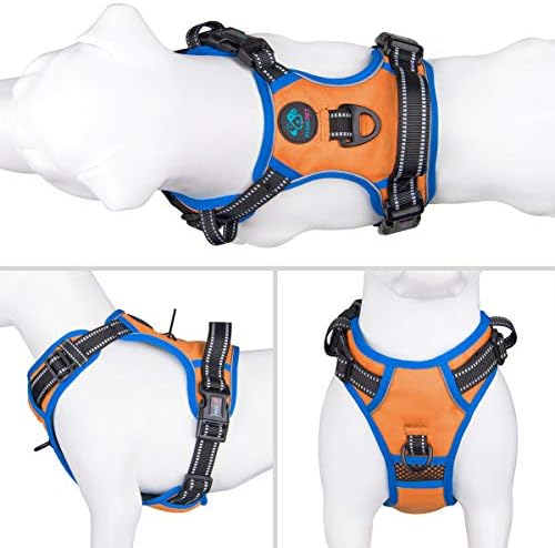 PHOEPET No Pull Dog Harnesses for Small Dogs Reflective Adjustable Front Clip - Image 2