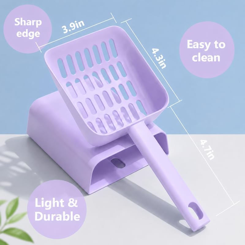 Cat Pooper Scooper, 2 in 1 Cat Litter Scoop - Image 2