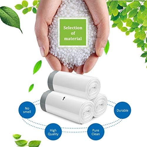 2 Gallon Small 220 Counts Strong Drawstring Trash Bags Garbage Bags by Teivio - Image 7