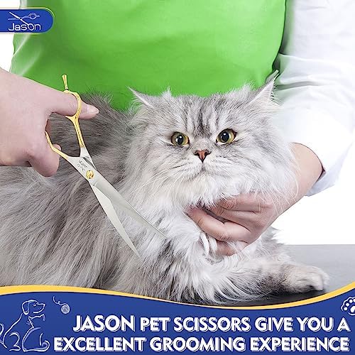 JASON Curved Dog Grooming Scissors - Image 4