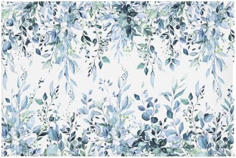 Giwawa Blue Eucalyptus Bath Rug Sage Leaves Bathtub Mat Extra Soft Absorbent by Giwawa