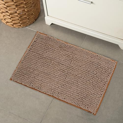 FRESHMINT Chenille Bath Rugs Extra Soft and Absorbent Microfiber Shag Rug - Image 2