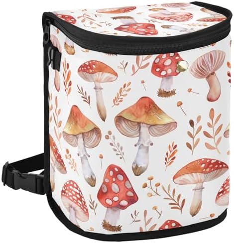 Car Trash Can Mushroom Leaves Car Garbage Bag by Oarencol