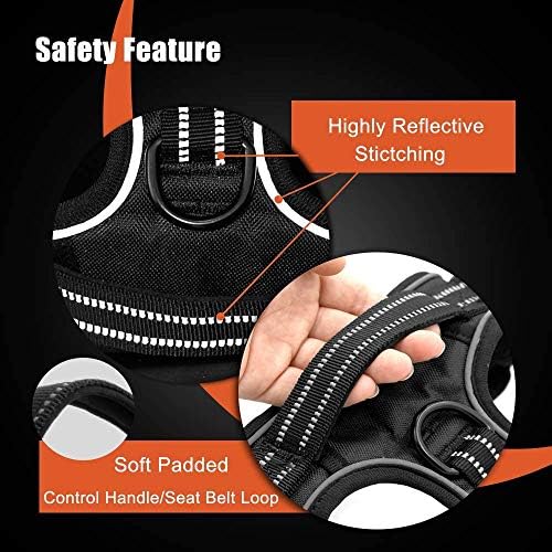 PHOEPET No Pull Dog Harnesses for Small Puppies Reflective Adjustable Front - Image 4