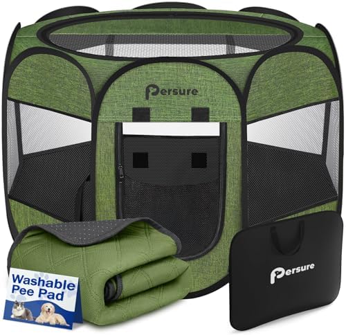 Persure Dog Cat Pet Playpen Puppy Crate Cage by PERSURE