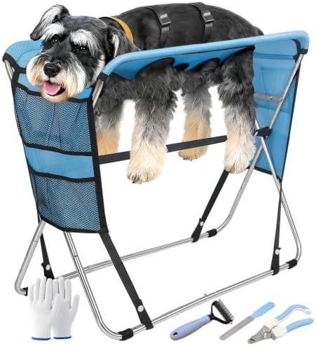 Dog Grooming Hammock with Stand by Unknown