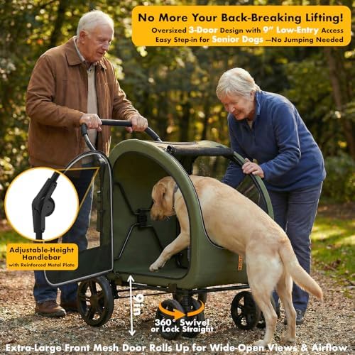 PAWZIDEA 3-in-1 Large Dog Stroller - Image 4