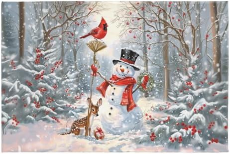 Giwawa Winter Snowman Bath Rug 16x24 Inch by Giwawa