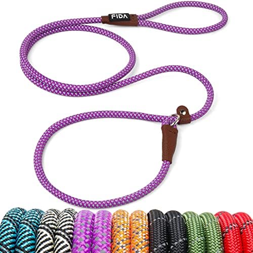 Fida Durable Slip Lead Dog Leash, 6 FT x 3/8" Dog Training Leash by Fida