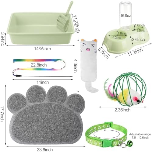 Tioncy 7 Pcs Kitten Litter Box Starter Kit - Image 2