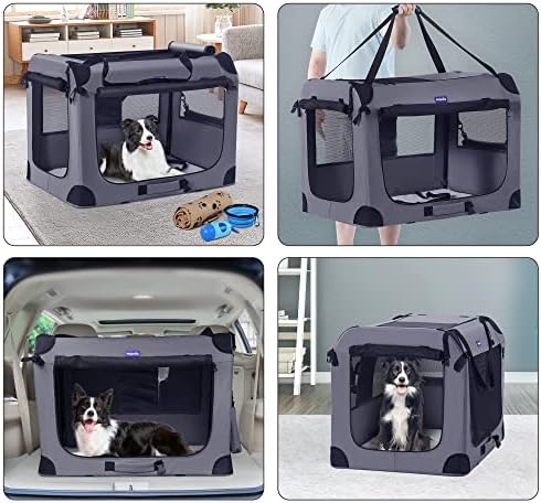 Petprsco Portable Dog Crates for Medium Dogs - Image 2