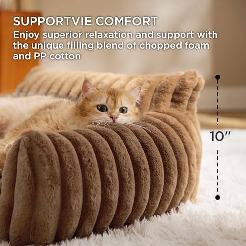 Bedsure ComfyFleece® Shown on TV Fluffy Cat Couch - Image 3