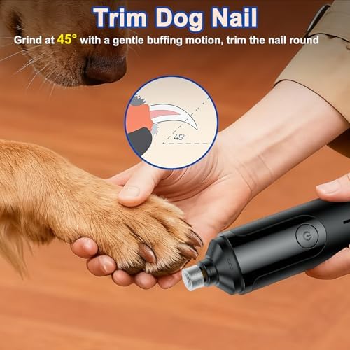 Dog Nail Grinder, Quiet and Low-Vibration Dog Nail Trimmers - Image 6