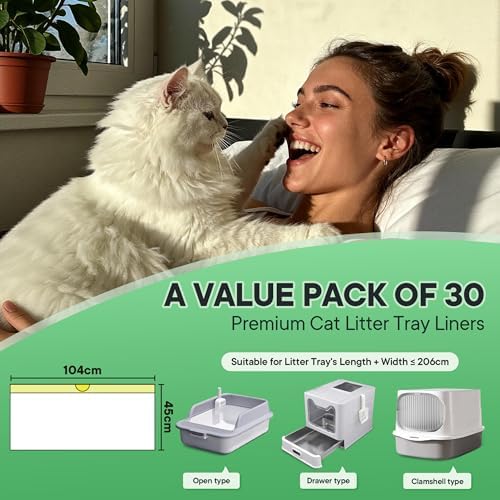Drawstring Cat Litter Box Liners, Extra Large 41×17.7 In - Image 2