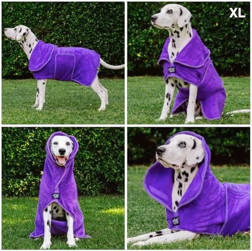 Tuff Pupper Fast Drying Dog Bath Robe | 800 GSM Plush Dog Towel - Image 3
