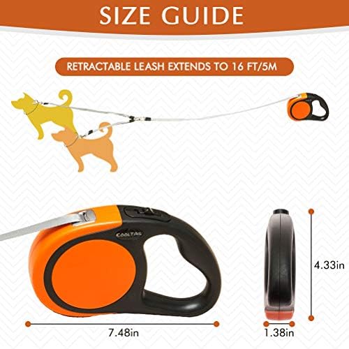 KOOLTAIL Dual Retractable Dog Leash - Image 3