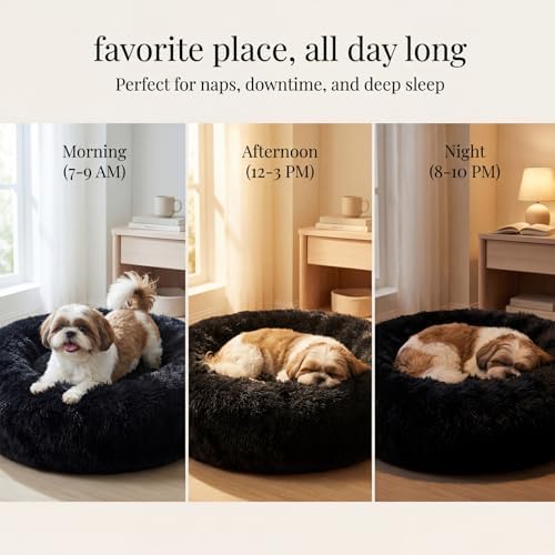 nononfish Comfortable Dog Bed for Small Dogs, Soft Donut Pet Bed - Image 6