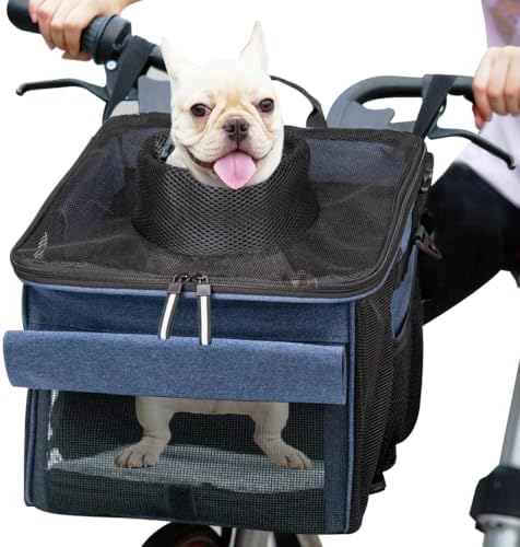 Pet Carrier Bicycle Basket Bag Pet Carrier/Booster Backpack by BARKBAY