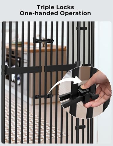 Extra Tall Cat Gate for Doorway, Pressure Mounted Pet Gate - Image 6