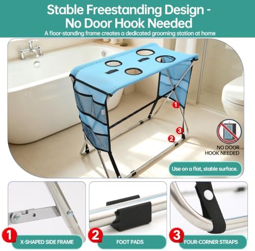 Dog Grooming Hammock with Stand - Image 7