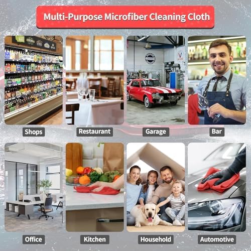 Microfiber Cleaning Cloth, 200 Pack Cleaning Rags - Image 6