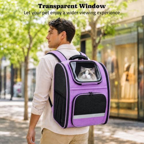 Pawtners Cat Backpack Carrier, Bubble Backpack - Image 3