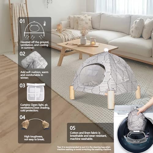 Elevated Pet Hammock Bed Tent House - Image 4