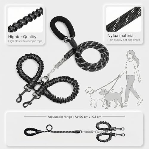 Double Dog Leash No Tangle – Rope Leash - Image 2