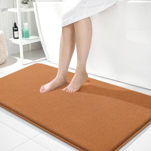OLANLY Memory Foam Bathroom Runner Rug 44x24, Absorbent Long Bath Mat by OLANLY