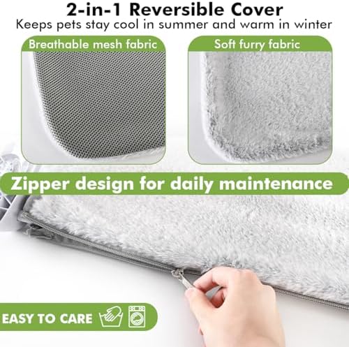 Zoratoo 2PC Cat Window Perch, Foldable & Cordless - Image 2