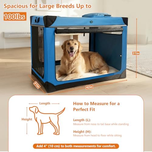 Ownpets Collapsible Travel Pet Crate - Image 3