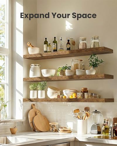 Amada 35.4" Floating Shelves for Wall Decor & Storage - Image 3