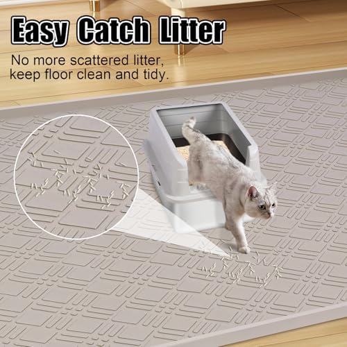 Silicone Cat Litter Mat 42" x 29" Cat Mat - Image 5