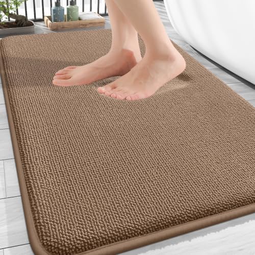 OLANLY Thick Memory Foam Bathroom Rugs 30x20, Absorbent Bath Mat by OLANLY