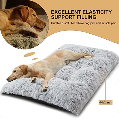 BFPETHOME Dog Bed for Large Dogs, Plush Kennel Pad for Sleeping &Ease Anxiety - Image 5