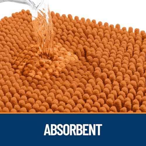 OLANLY Dog Door Mat for Muddy Paws 40x24, Super Absorbent Chenille Mud Mat - Image 3