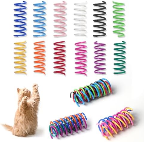 12PCS 12Colors Cat Spring Toys for Indoor Cats by KitysFatch