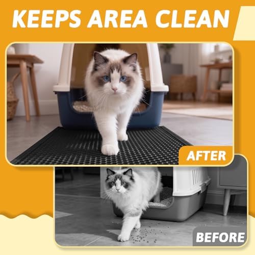Pieviev Litter Mat, Double-Layer Waterproof Trapping Mat - Image 5