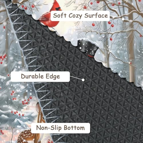Giwawa Winter Snowman Bath Rug 24x35 Inch - Image 4