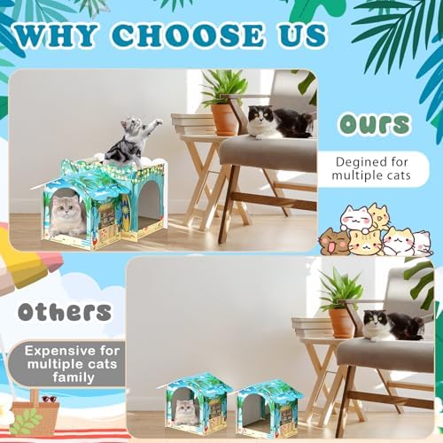 2 Story Cardboard Cat House - Image 4