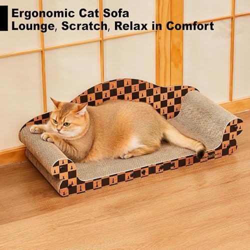 27" Cat Scratcher Bed & Sofa, Large Scratching Board House, Spacious & High - Image 6