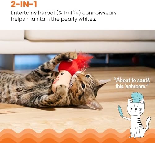 Catstages A Really Fungi Mushroom Interactive Cat Kicker Toy - Image 2